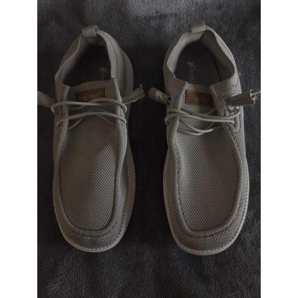 Frogg Toggs Men's Gray Mesh Lace-Up Shoes Round Toe US 9 Textile